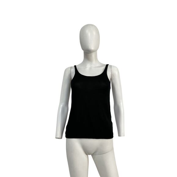 St. Agni Black Tencel Lyocell Cowl Back Cami Top Size XS - Picture 2 of 5